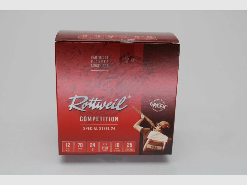 Rottweil Special Trap 24gramm No 7 STAHL 2,5mm SOFORT VERFÜGBAR - 12/70