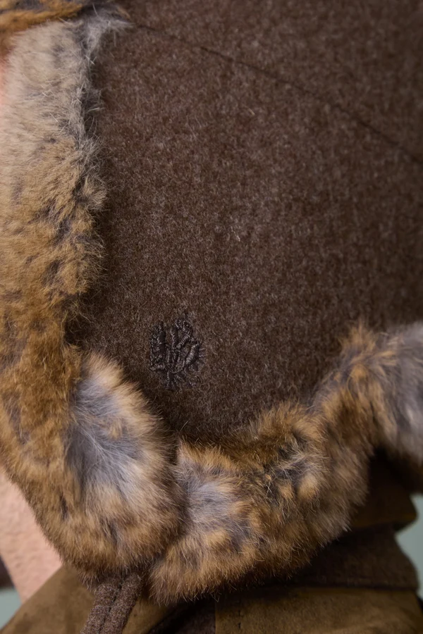 Cappello da caccia Habsburg con pelliccia in loden marrone, immagine 2 di 4