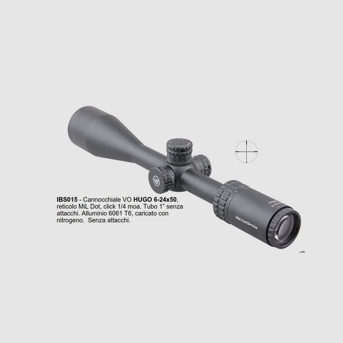 Ottica Vector Optics HUGO 6-24×50 (IBS015)