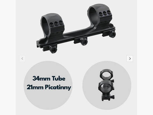 Vector Optics SCTM-60 X-Accu Blockmontage für 34mm Tubus, 21mm Picatinny, h=35mm