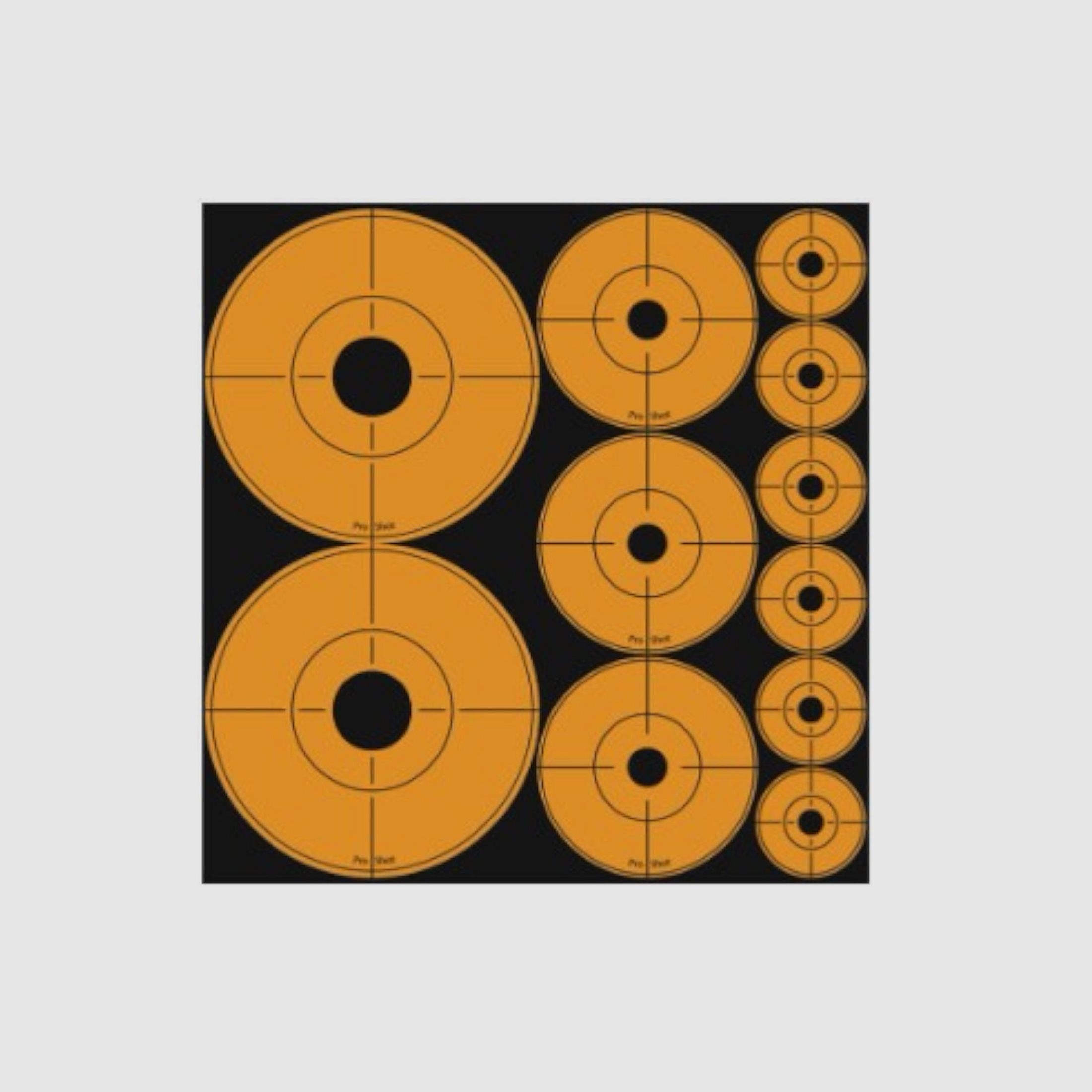 Pro-Shot – Verschiedene orangefarbene Ziele – 1″/2″/3″
