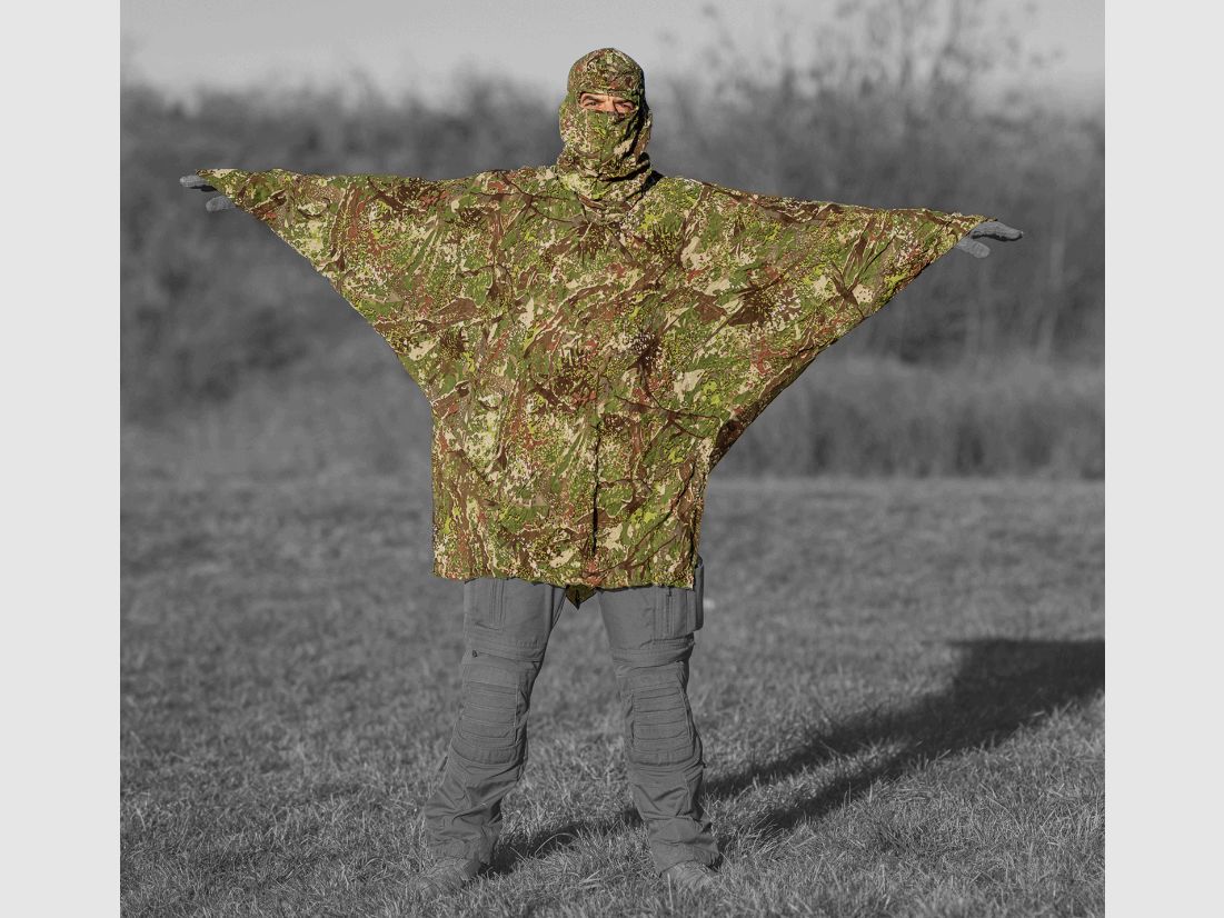 GHOSTHOOD - Compact Poncho Tarnanzug