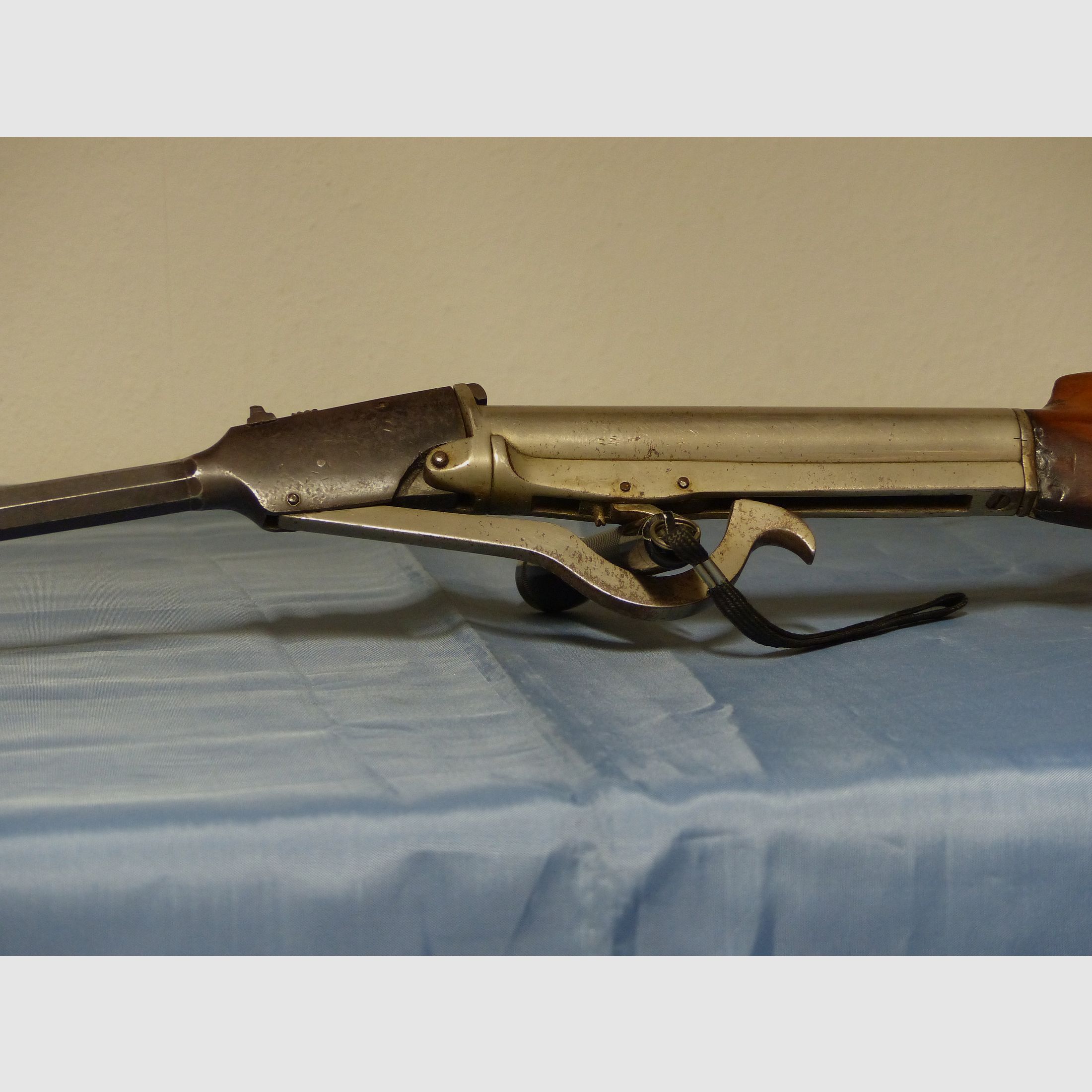 Druckluftgewehr Luftgewehr Kipplauf Quakenbusch um 1875 vintage