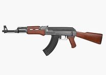 Kalashnikov AK47 wood look 6mm - Airsoft spring pressure < 0.5 Joule
