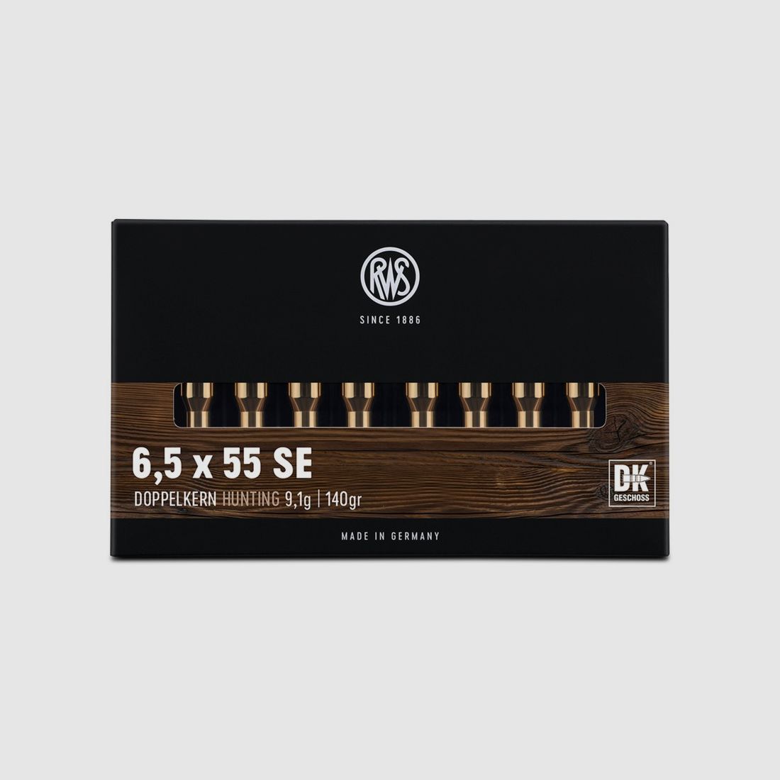 RWS 6.5x55 DK 9.1g/140gr. Rifle Cartridges