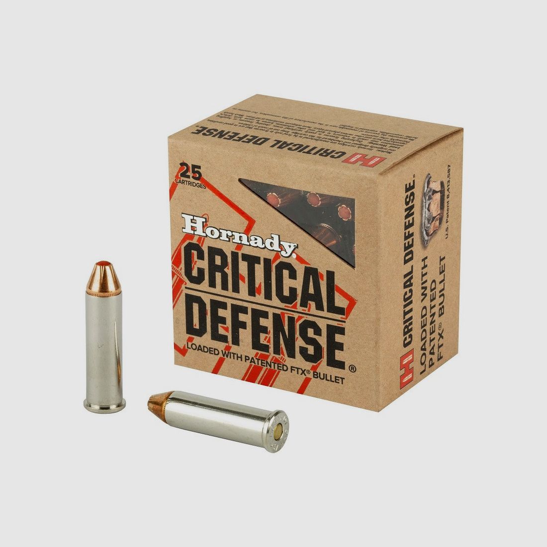 HORNADY CRITICAL DEFENSE 357 MAG 125GR FTX X25