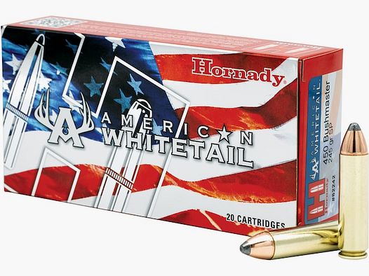 Hornady American Whitetail .450 Bushmaster 245GR JSP 20 cartouches