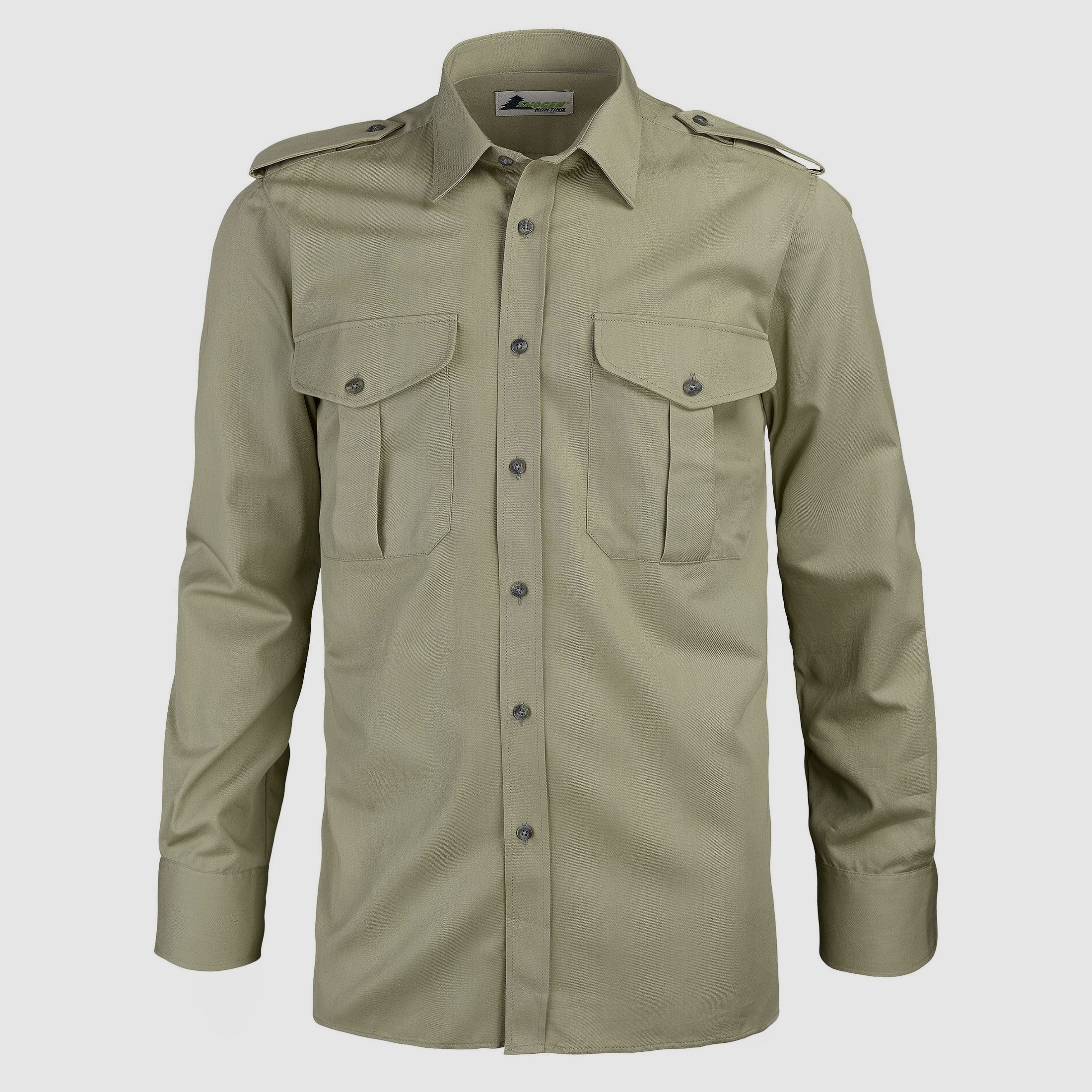 Skogen Herren-Forstdiensthemd Slim Fit, Langarm