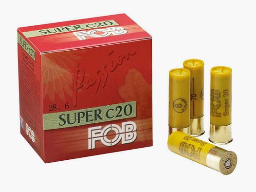 Cartouches Fob Passion Super - Cal. 20/70 - FOB PASSION SUPER Cal.20-70, culot de 16, 28 gr, N°4