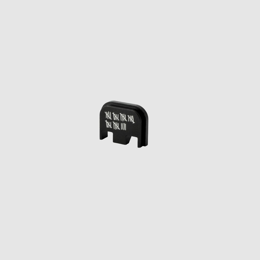 GLOCK BACKPLATE "STRICHLISTE" - ALU