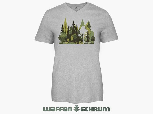 Pinewood T-Shirt Finnveden Recycled Light Grey, Mel Forest