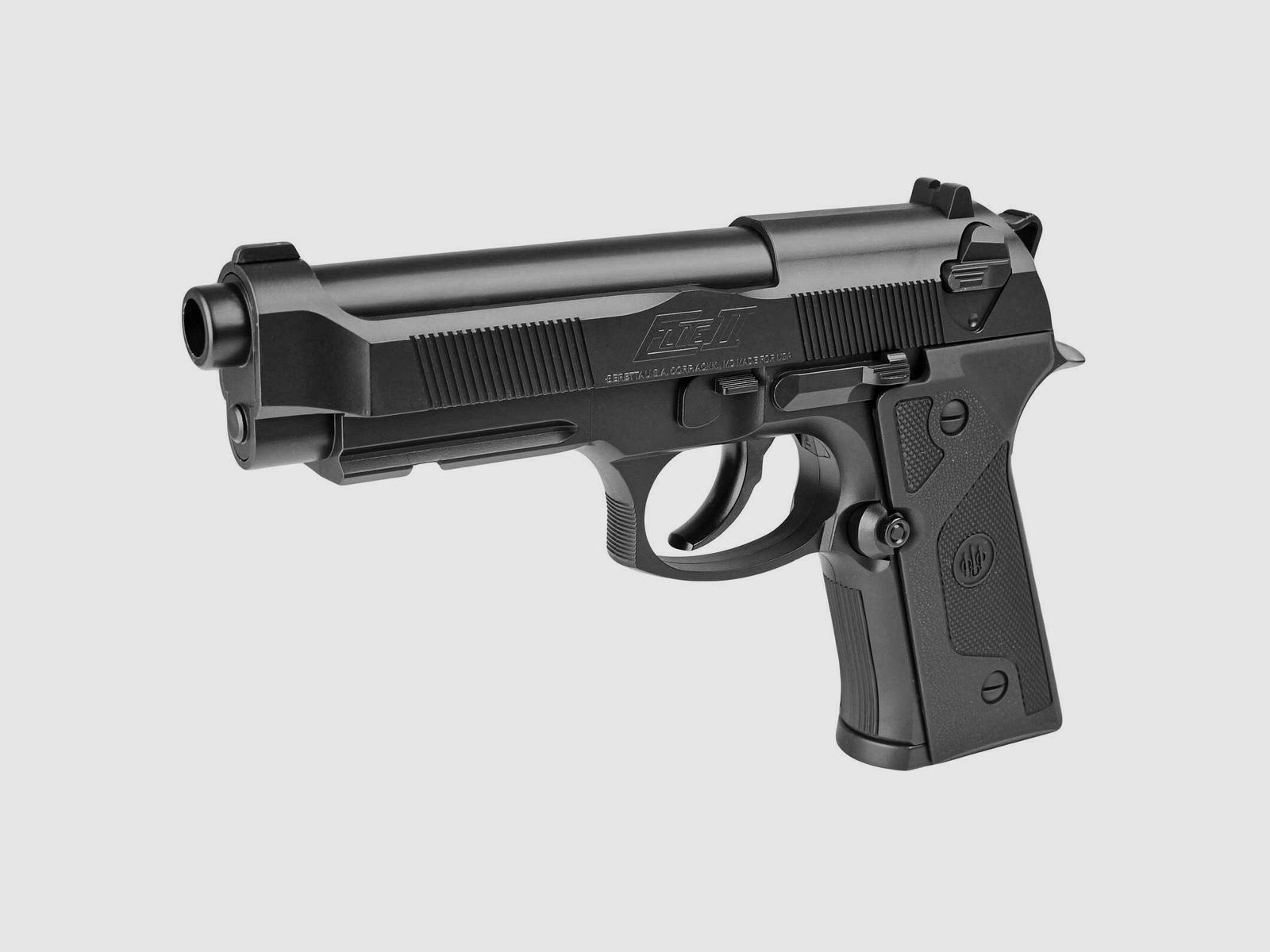 Luftpistolenset Beretta Elite II 4,5 mm BB Co2 (P18) + 10 Co2-Kapseln + 1500 Stahl-BB's 4komma5