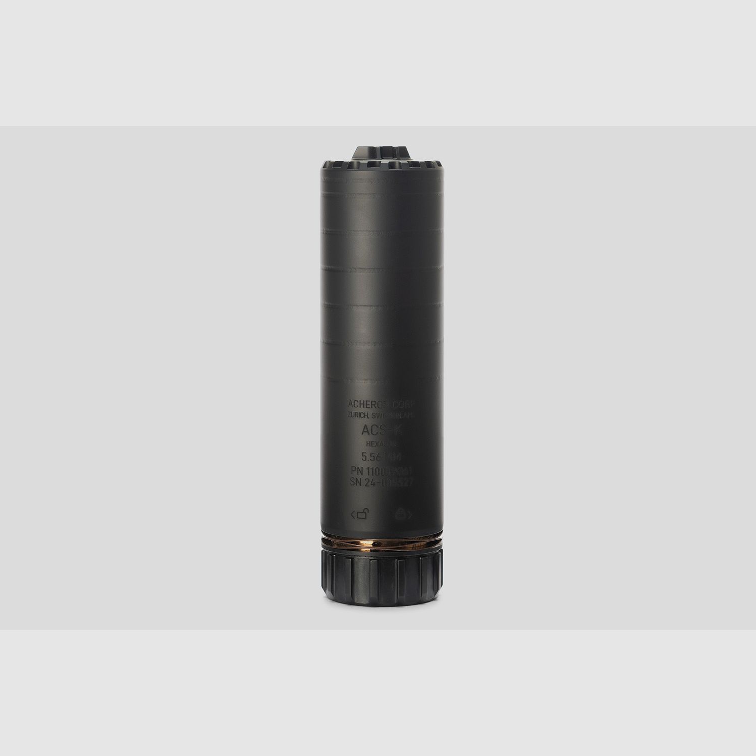 Schalldämpfer ACS E1-K HexaLug 5.56 Schwarz Titan Custom Limited Edition, Bild 1 von 3