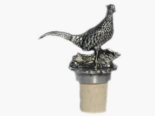 Accessoires Lovergreen motif faisan sur souche de bouleau en bouchon de bouteille de vin