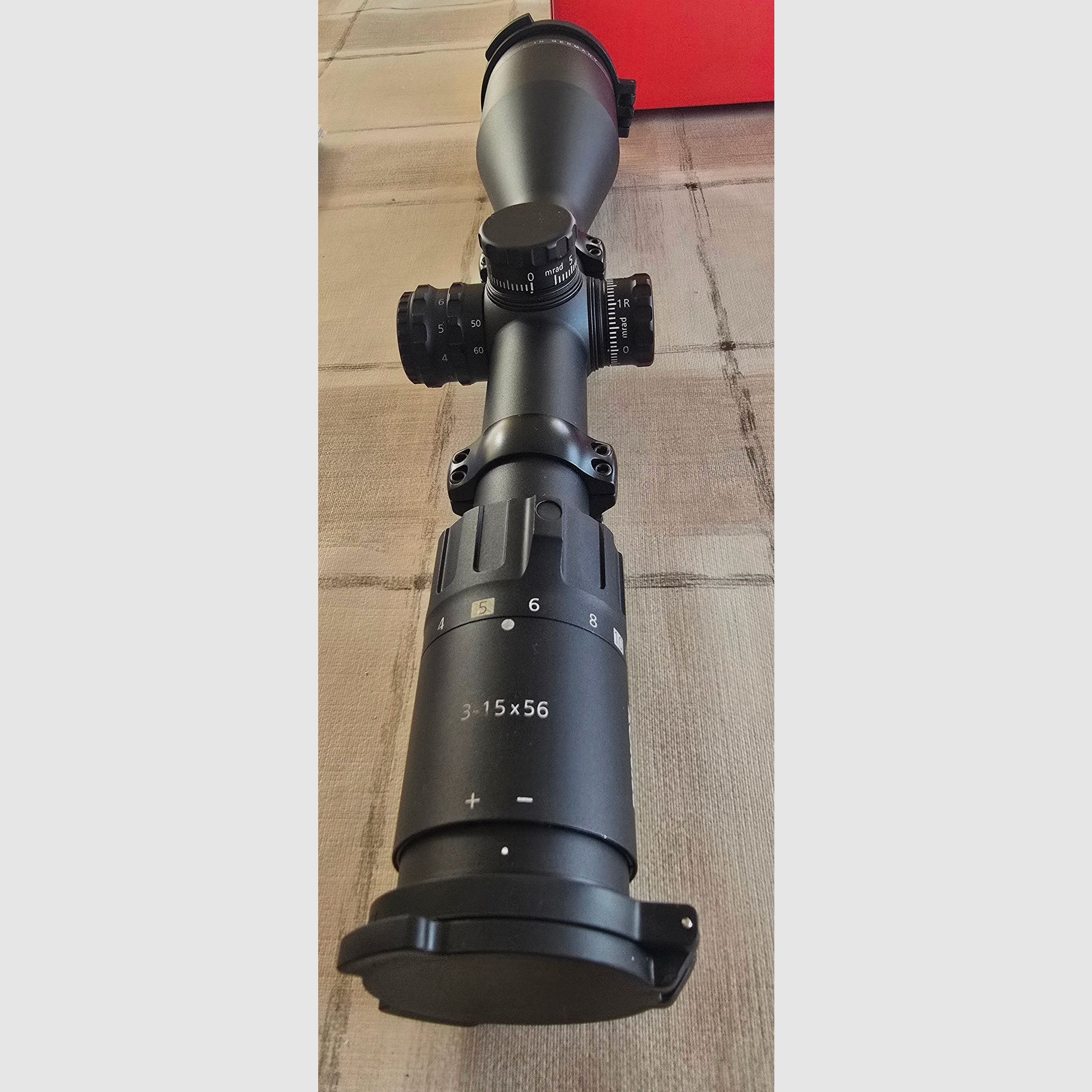 MINOX Allrounder 3-15×56 FRA inkl. Picatinny und Ringe