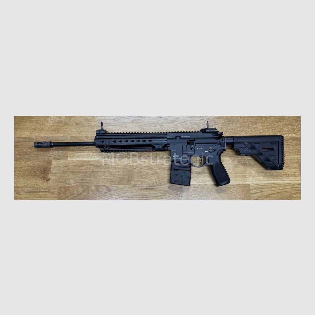 Heckler & Koch MR223 A3 Slim-Line 16.5" barrel - semi-automatic rifle .223Rem system HK416 / only 3.32 kg / barrel turned down / on request long handguard - completely customized according to your wishes