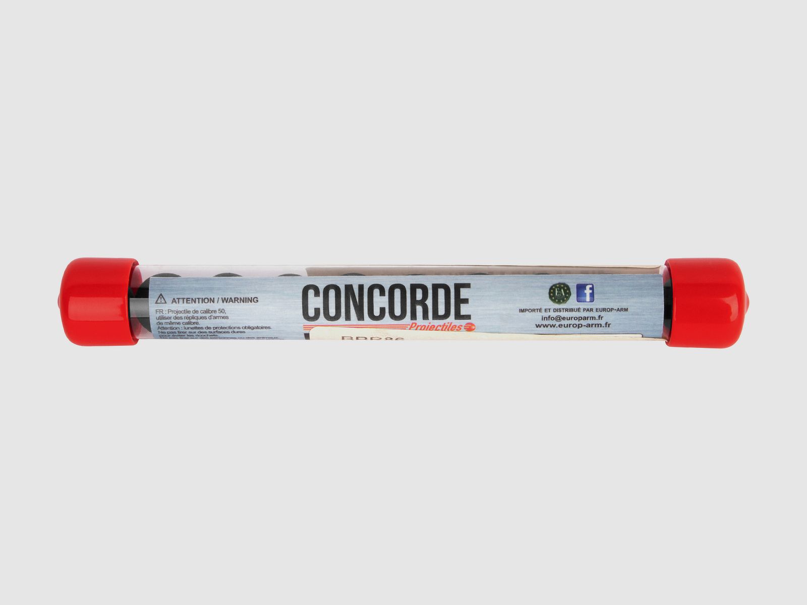 Concorde Defender .50 Gummigeschosse Schwarz 10 Stück