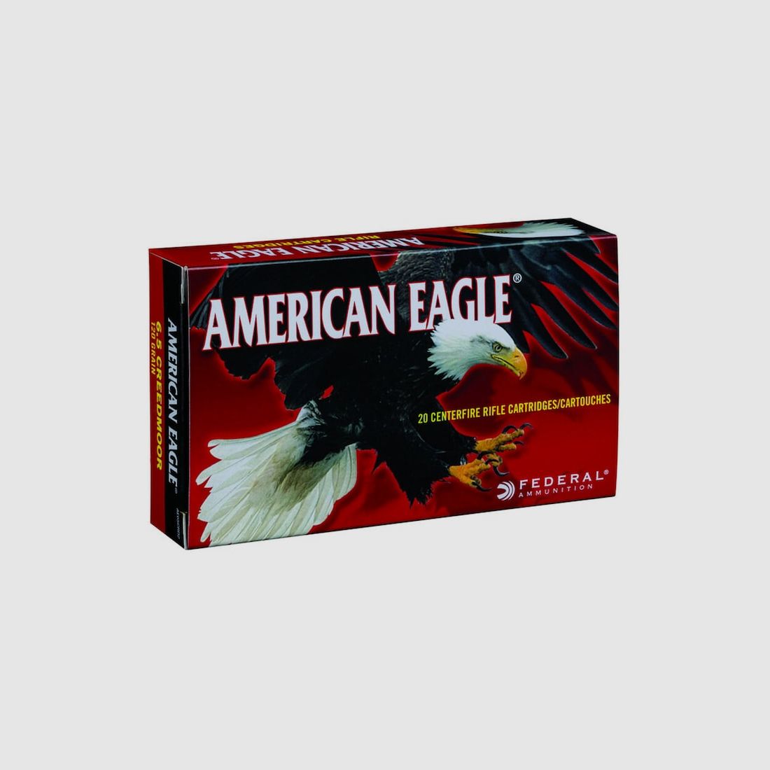 Federal American Eagle 6.5mm Creedmoor 120GR TMJ 20 cartridges
