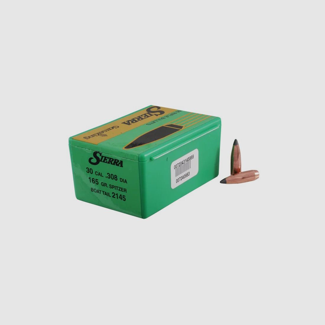 Balas Sierra .30/.308 165GR SBT 100 piezas