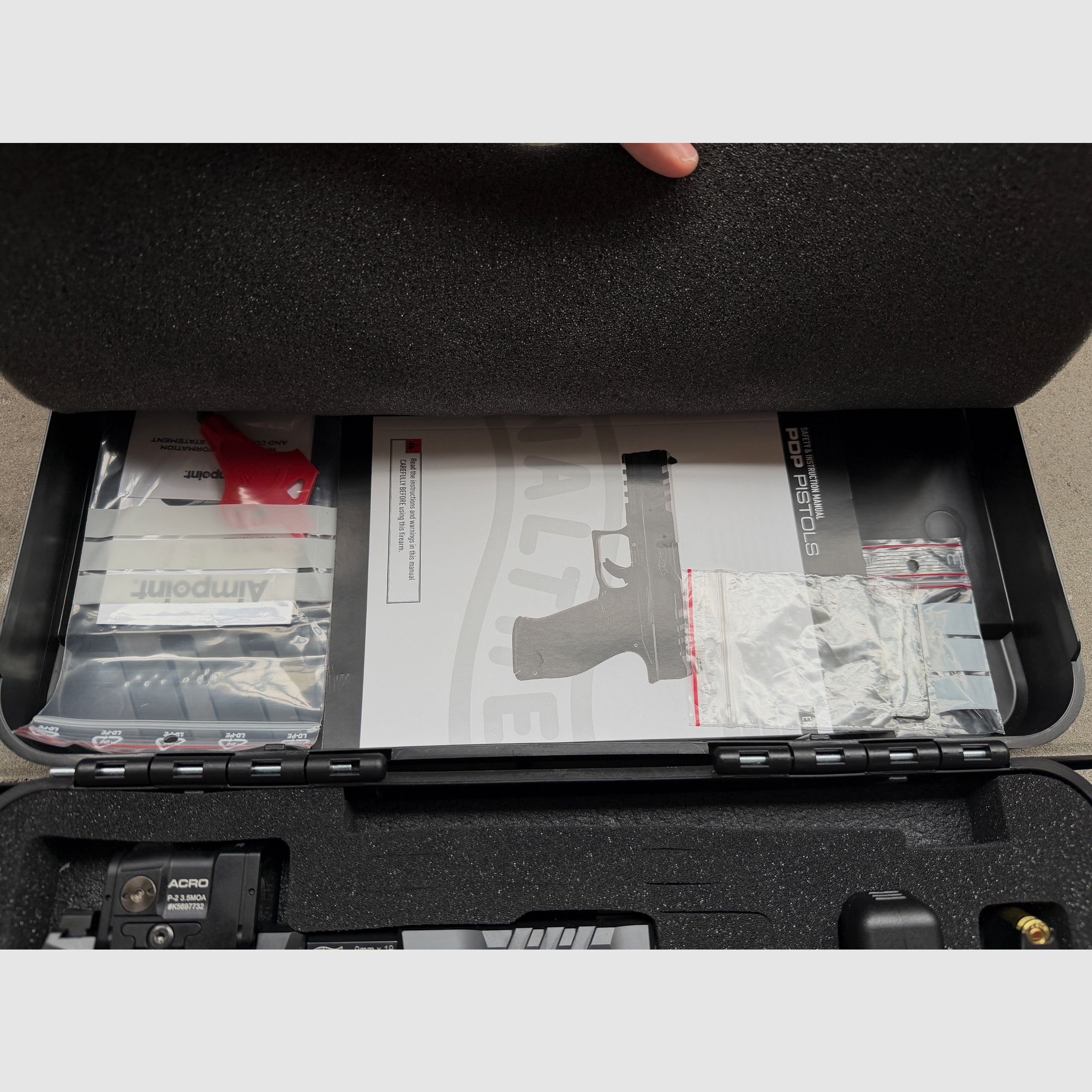 Walther Pistole PDP Full Size 4,5" Professional mit Aimpoint Acro