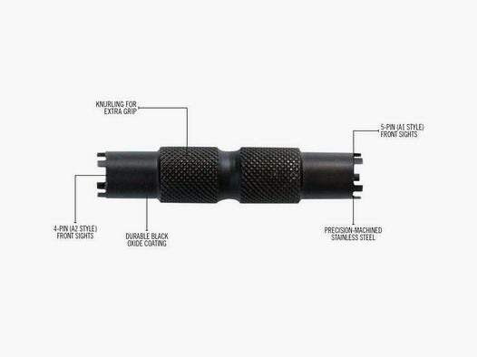 Real Avid Front Sight Adjuster Tool - Outil de réglage de la hausse pour AR15