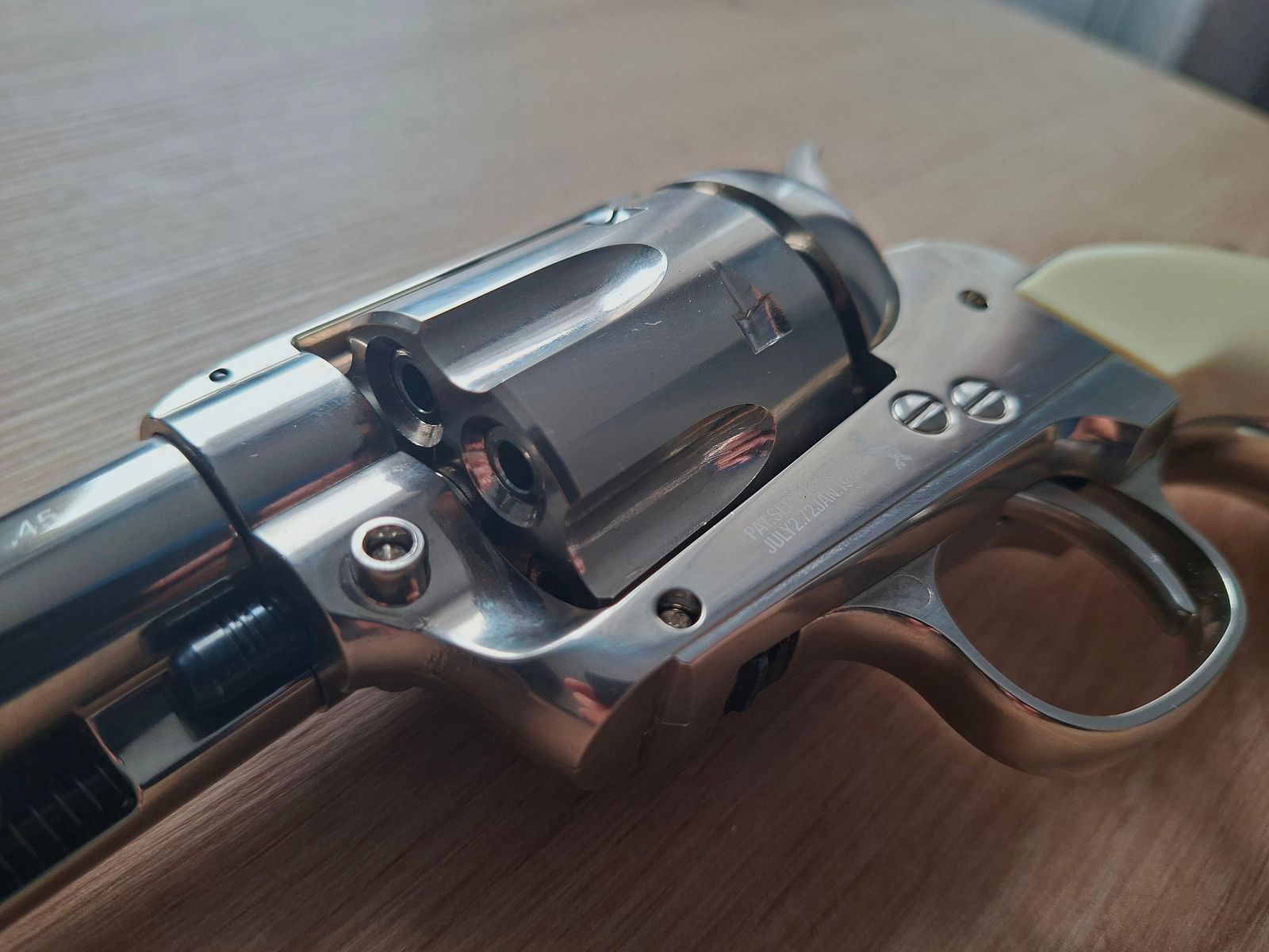 Colt Single Action Army® SAA Co2-Revolver wykończenie niklowe kaliber 4,5 mm Diabolo (P18)