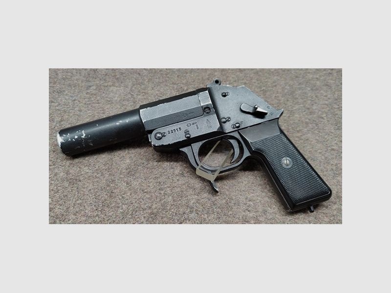 Waffe Signalpistole Waffen Suhl LP1 Kal. 26,5