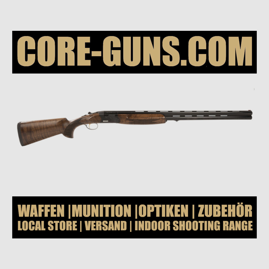 Brenner BF18 over-and-under shotgun 76cm barrel length caliber 12/76 immediately available RRP: 1299€