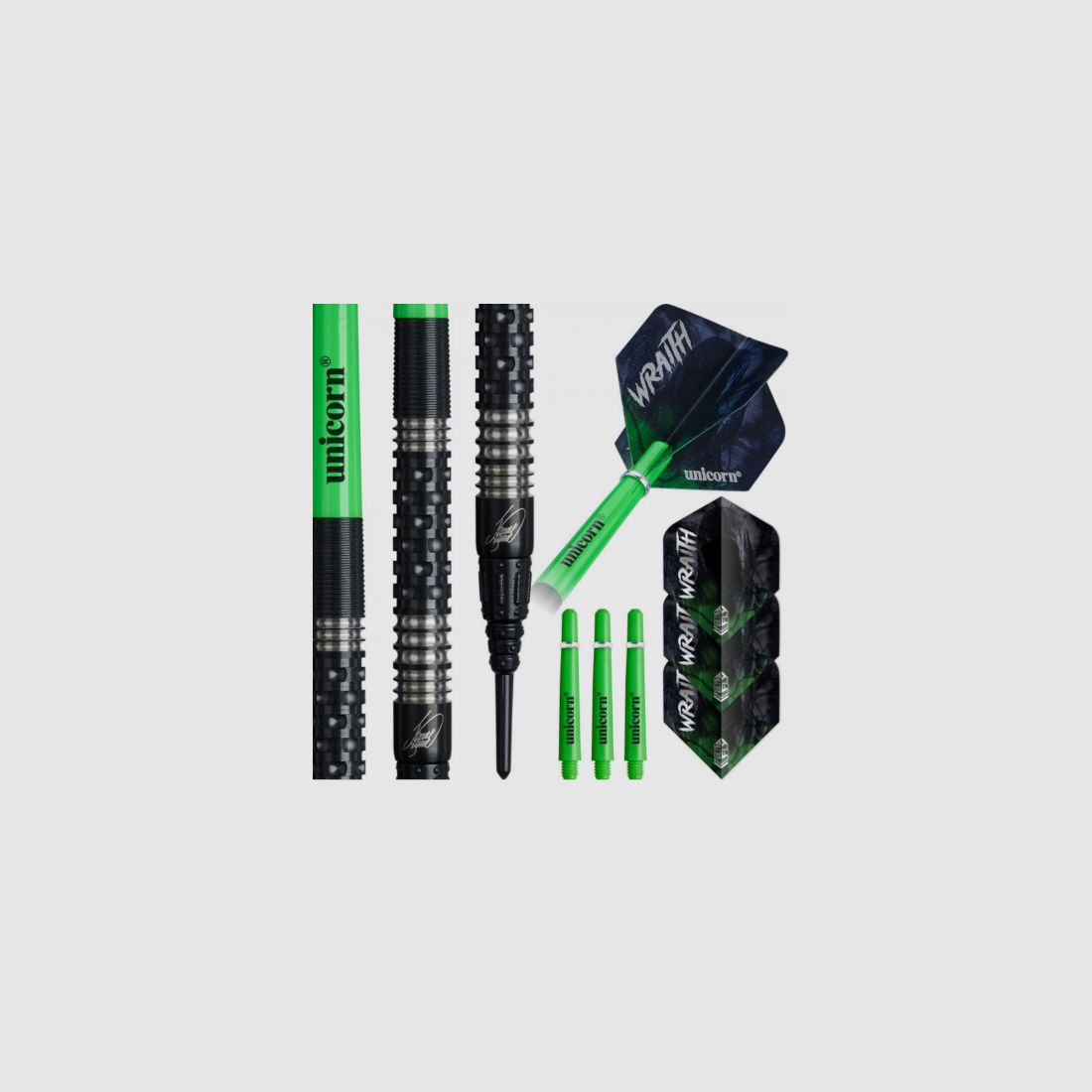 UNICORN – James Wade Wraith Soft Tip Dart 90% Tungsten – 19g, Bild 2 von 5