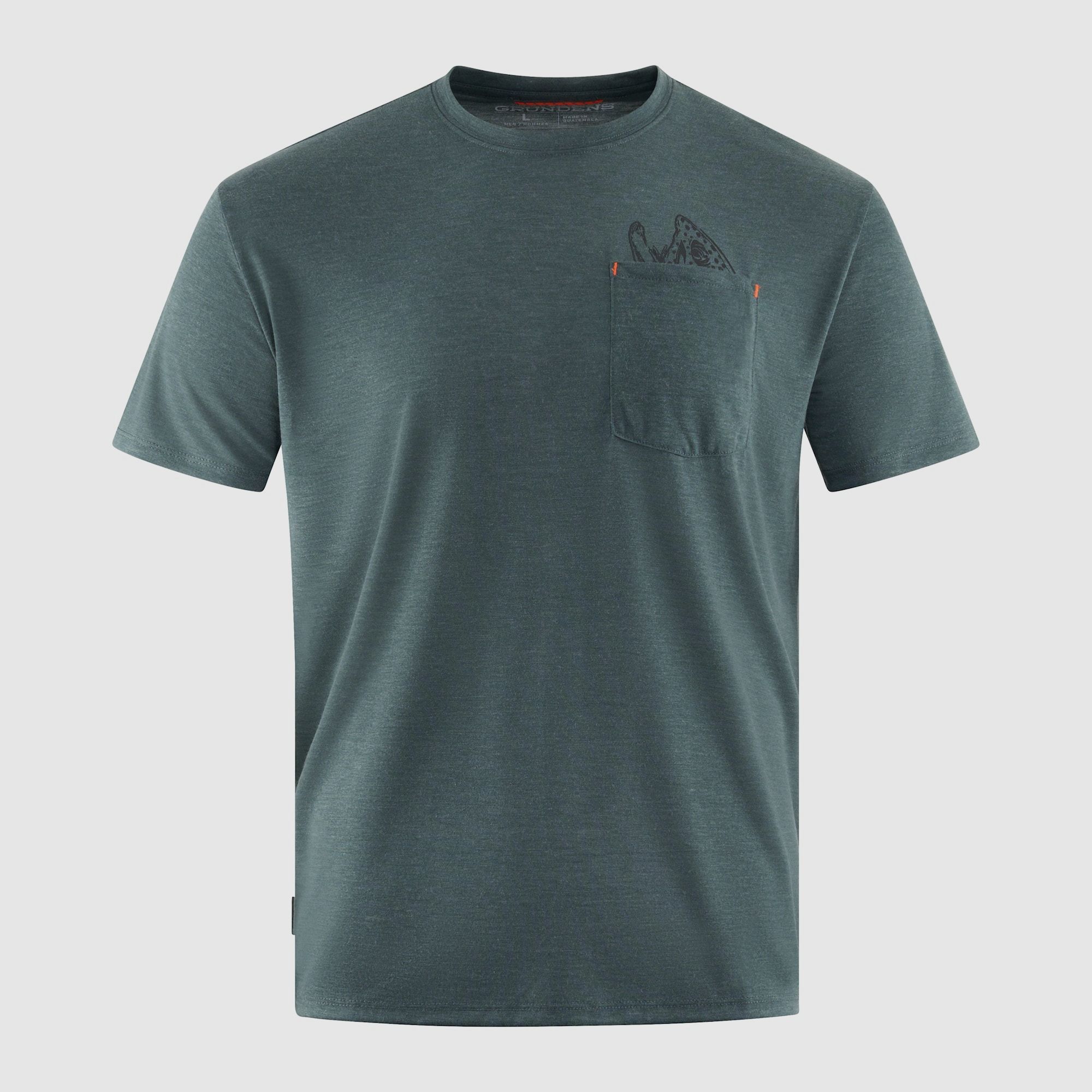 Grundéns Species Pocket Tee Deep Forest Heather Men XXL