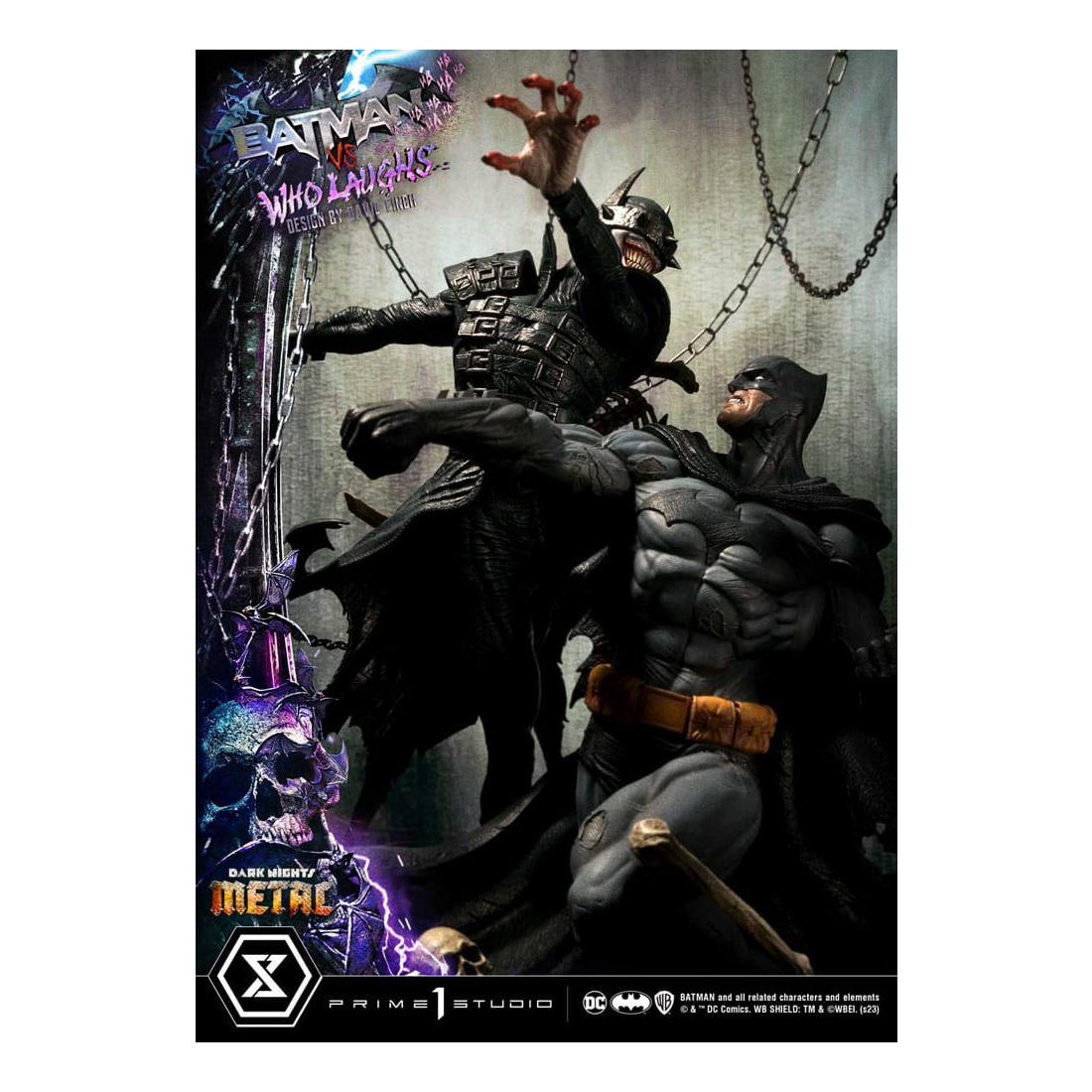 Dark Nights: Metal Ultimate Premium Masterline Series Statue 1/4 Batman VS Batman Who Laughs 67 cm | 43045