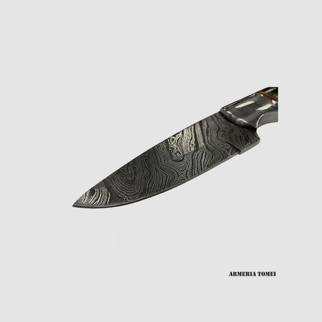 Messer – 39 Outdoor – Damaskus Horn 23,5 cm, Bild 2 von 3