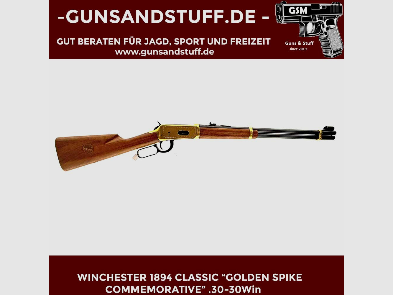 WINCHESTER 1894 CLASSIC “GOLDEN SPIKE COMMEMORATIVE” .30-30Win