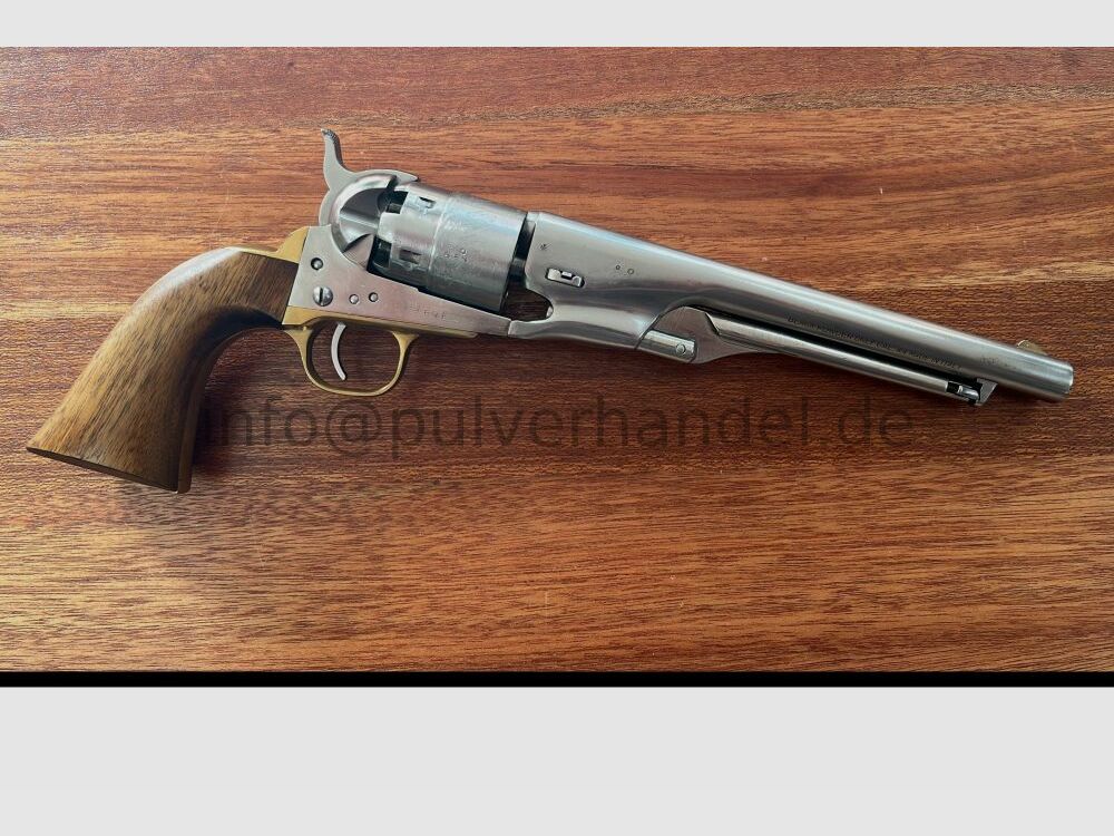 Colt 1860 Army 8" silversteel im 2er Set mit Zubehör oder solo .44(BlackPowder)