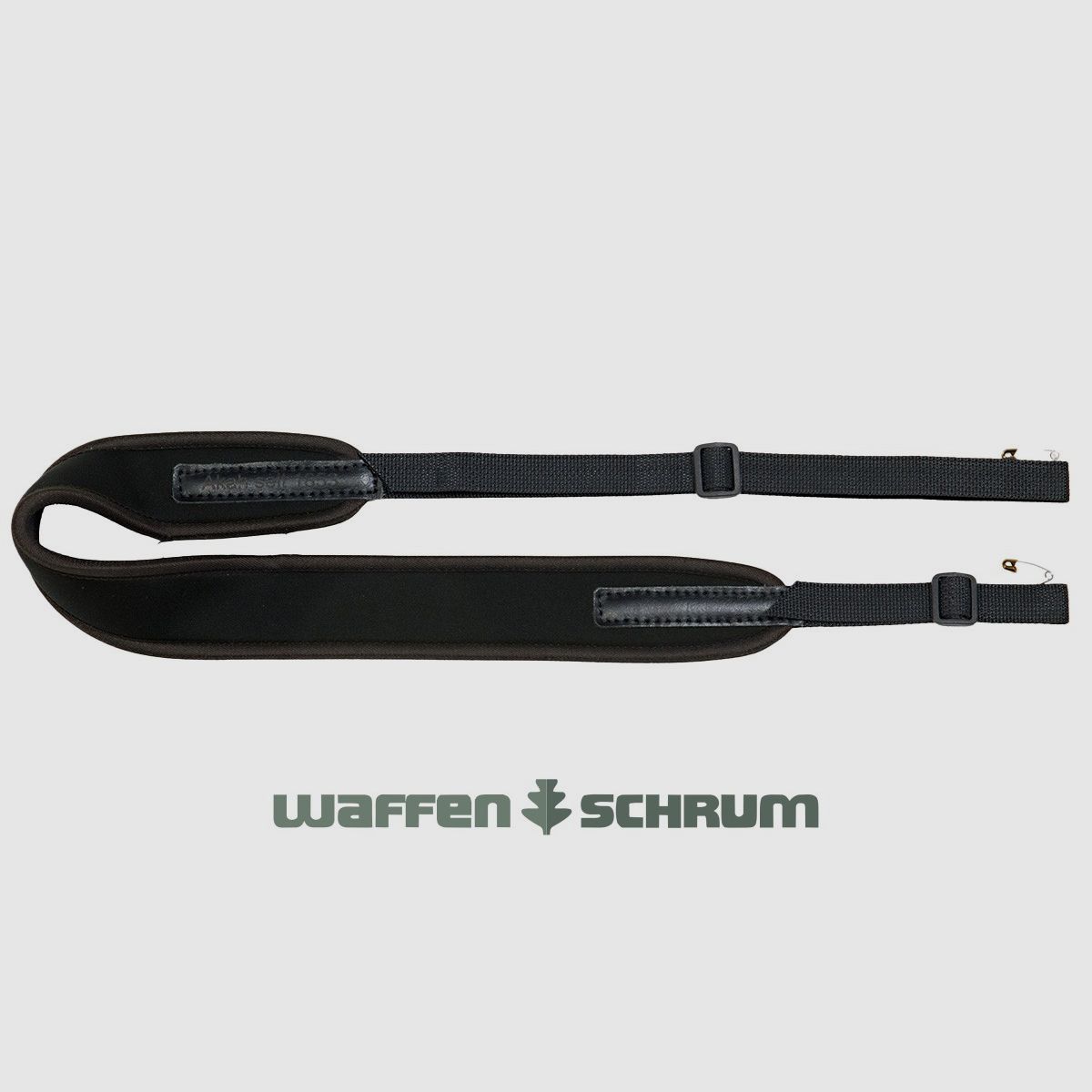 AKAH pasek do karabinu neoprenowy wyściełany - czarny