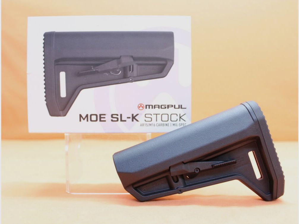 Magpul AR-15: Buttstock Magpul MOE SL-K (MAG626-BLK) MILSPEC Carbine Stock Polymer Black/ Sliding Stock