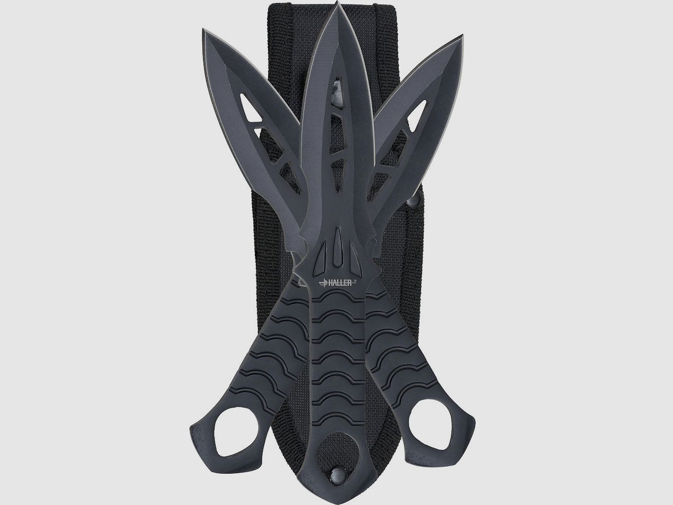 Set de couteaux de lancer 3 pièces avec étui en nylon