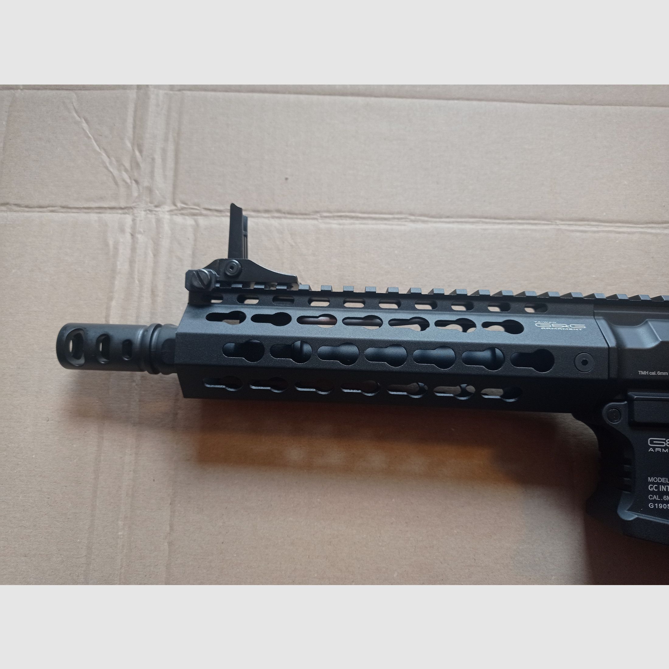 Airsoft AEG Gewehr G&G GC16 SR CQB 0,5J mit Zubehör