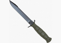 Glock Feldmesser mit Säge - Oliv