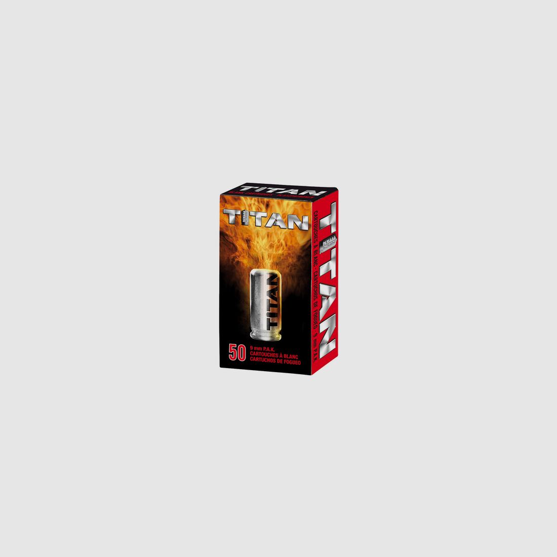 Platzpatrone PERFECTA TITAN Kal. 9 MM PAK BTE 50