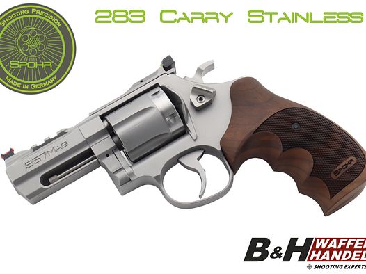 Neuwaffe: SPOHR 283 Carry Stainless .357 Magnum Revolver 3" Made in Germany | Sport, Jagd, Fangschuss, Selbstschutz | Finanzierung möglich!
