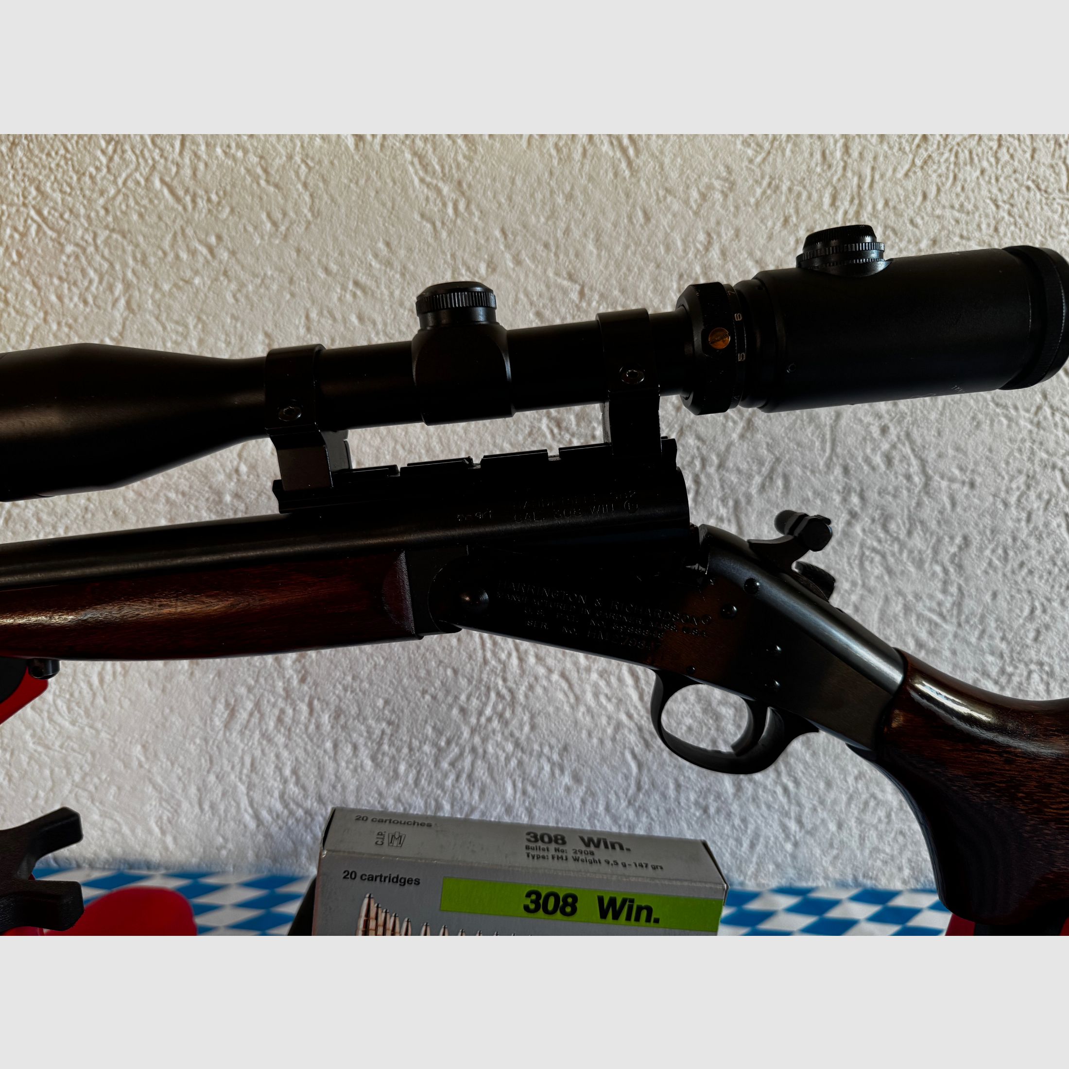 Harrington & Richardson SB2 Handi Rifle / hammer break-action rifle 22" en 308win