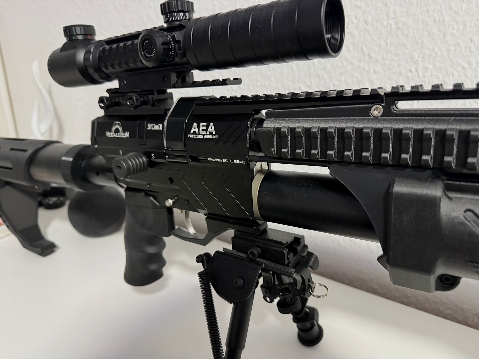 AEA Airgun Megalodon Cal. 5,0. 12,7mm Ware neuwertig Mit viel Zubehör 
