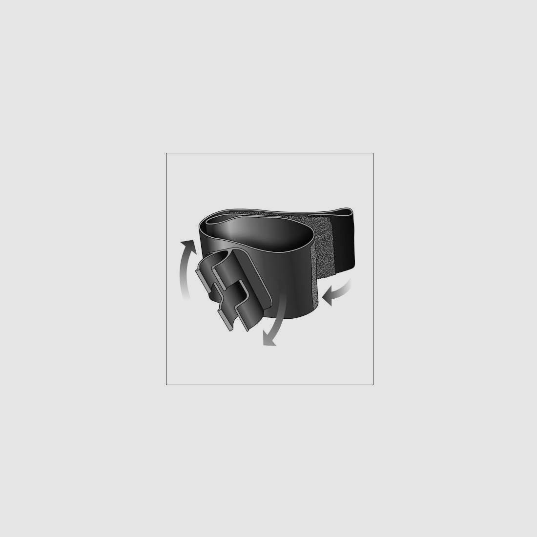 Euroschirm Swing Handsfree Schwarz