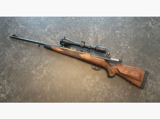 Mauser 66 in 8x68s mit m13x1 Mündungsgewinde und Meopta Meostar r2 2,5-15x56 Zielfernrohr