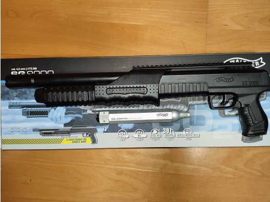 Walther SG 9000 Co2 Pompgeweer, Kal. 4,5 BB