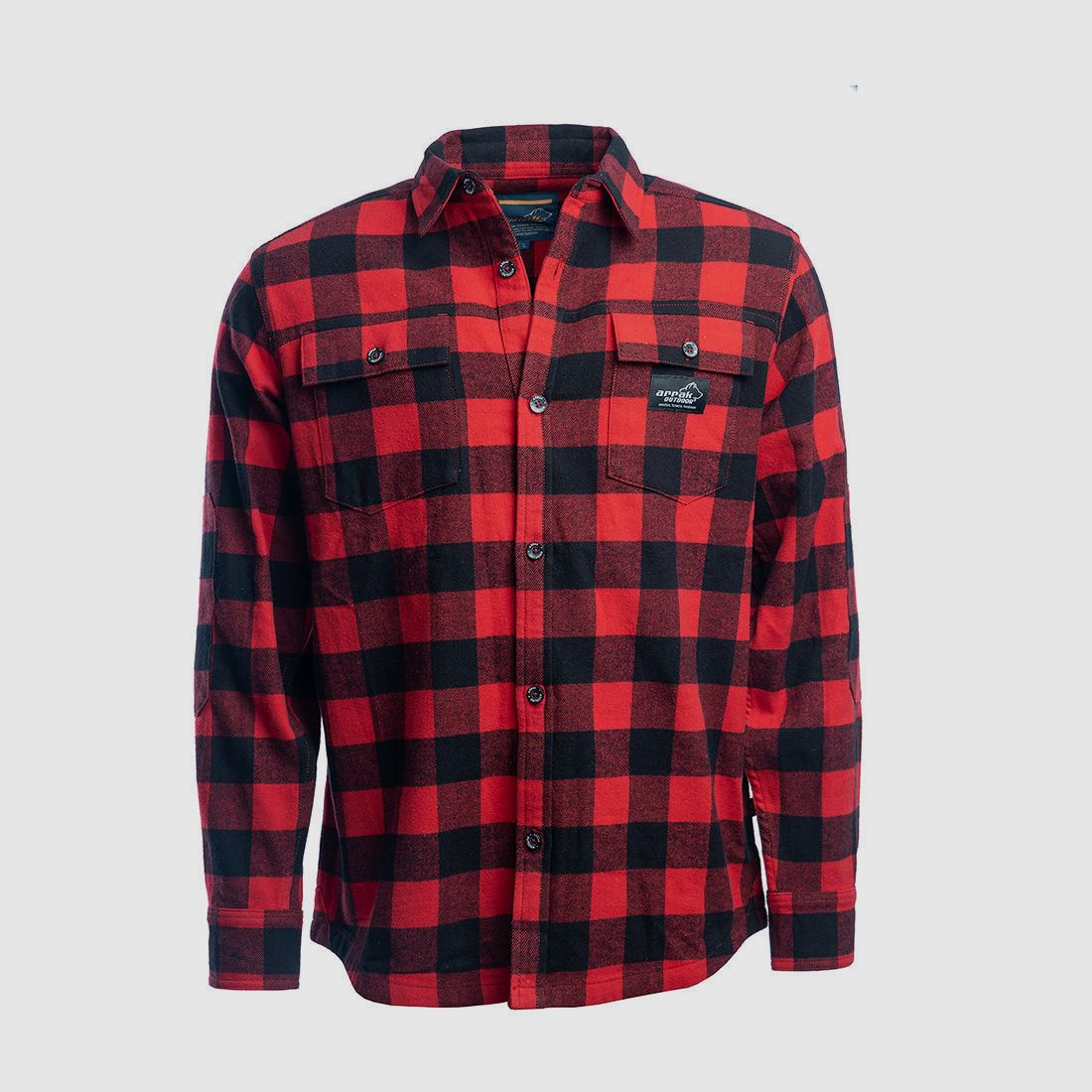 Arrak Outdoor Flannel Shirt Men Red/Black 3XL