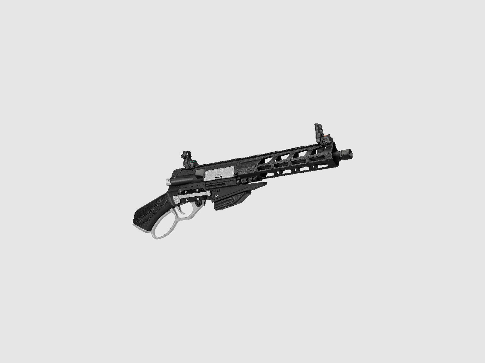 LevAR PLATA S 7" Gas Powered Lever Action Rifle mit Polymer Handguard in Schwarz -F- | G&G, Bild 8 von 8