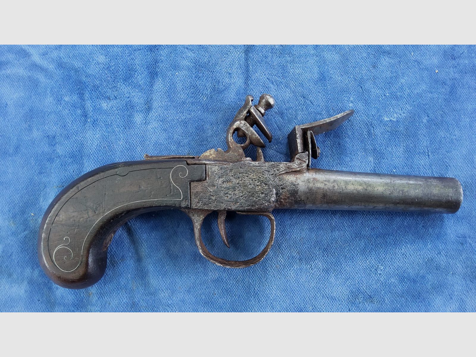 Steinschlosspistole 12 mm, restaurierungsbedürftig (genehmigungsfrei), Bild 1 von 7