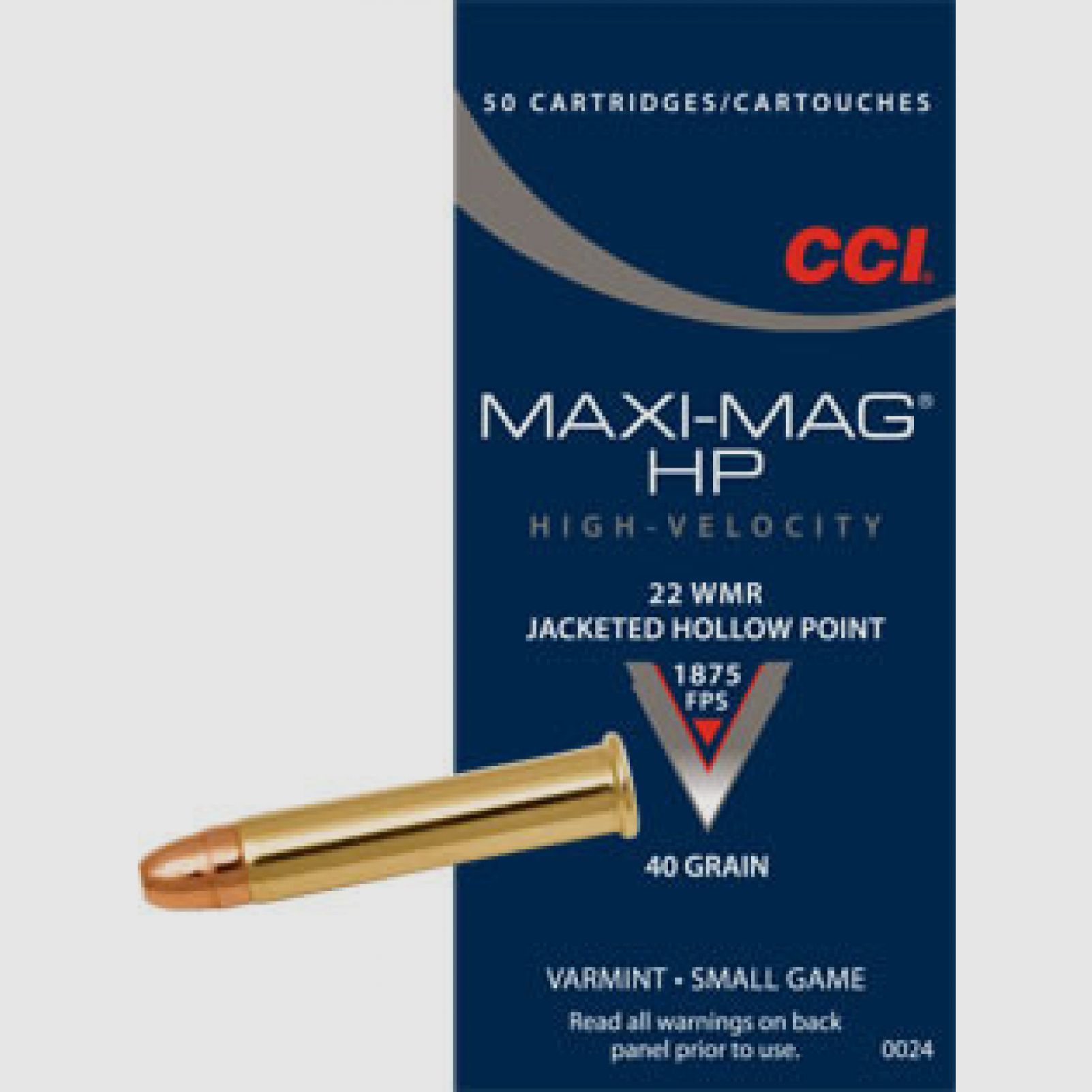 CCi Kal. 22Magnum Hp, 40gr, JHP, 50/2000